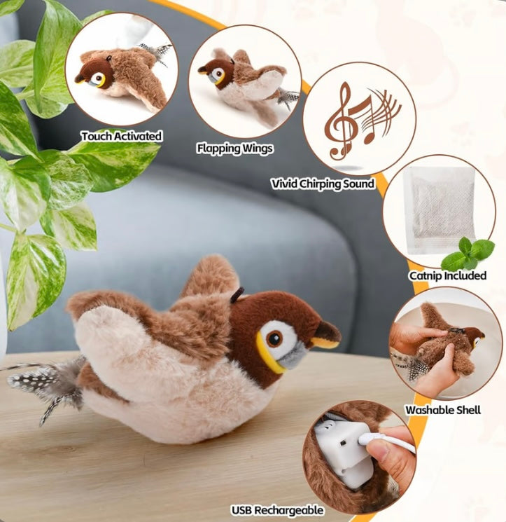 Interactive Chirping Bird Cat Toy image 1