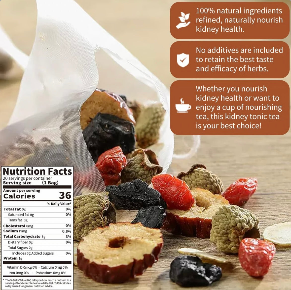 Ginseng & Mulberry Herbal Tea image 3