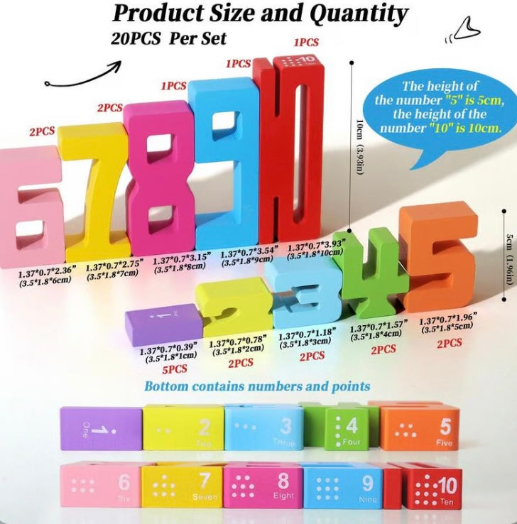 Wooden Number Building Block image 3