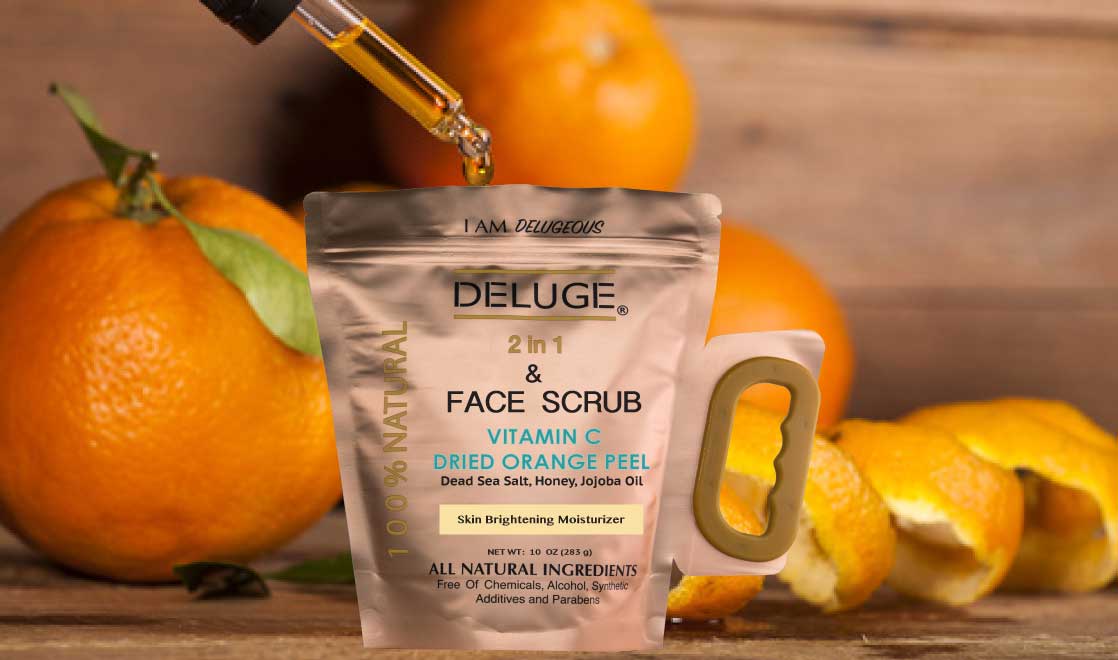 Vitamin C Scrub Dried Orange Peel image 2