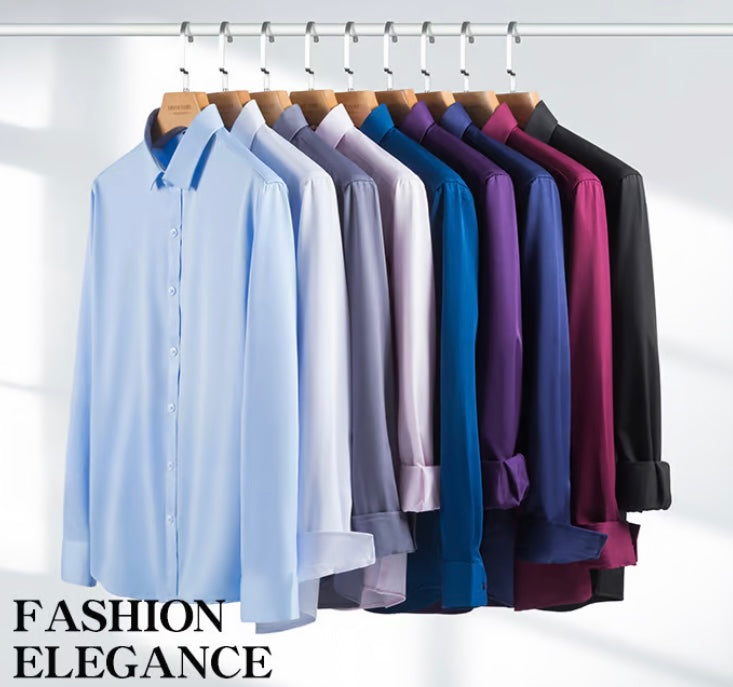 Men's Super Stretchy Quick-Drying Breathable Dress Shirt image 1
