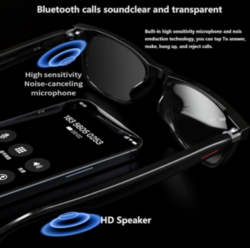 HY-C8 AI Wireless Bluetooth Translation Glasses image 2