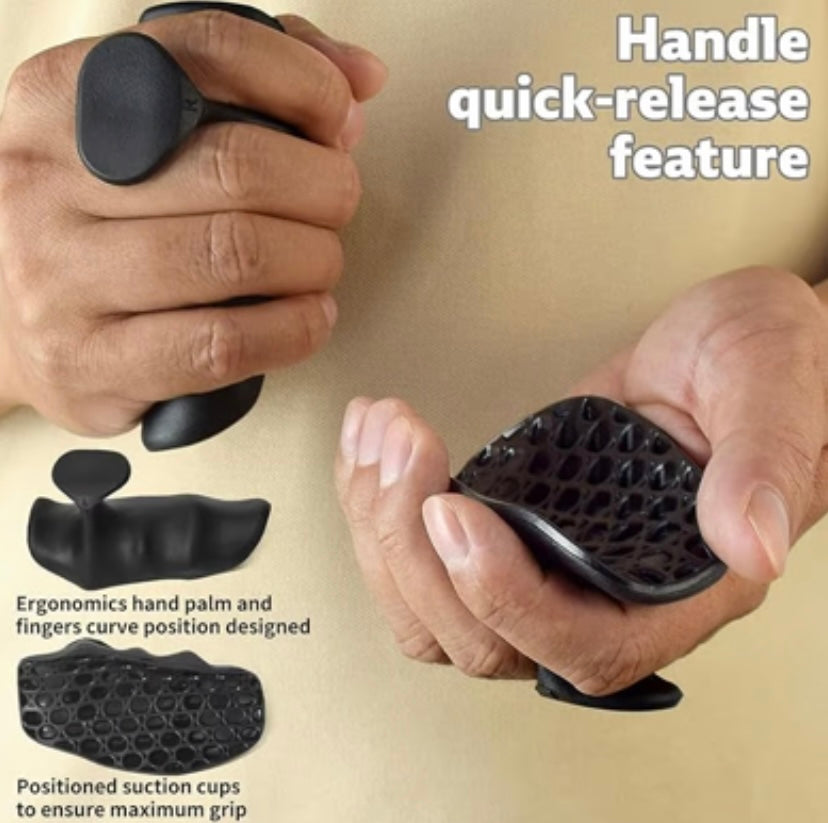 Silicone Gym Grips Fingerless Workout Gym Gloves image 1