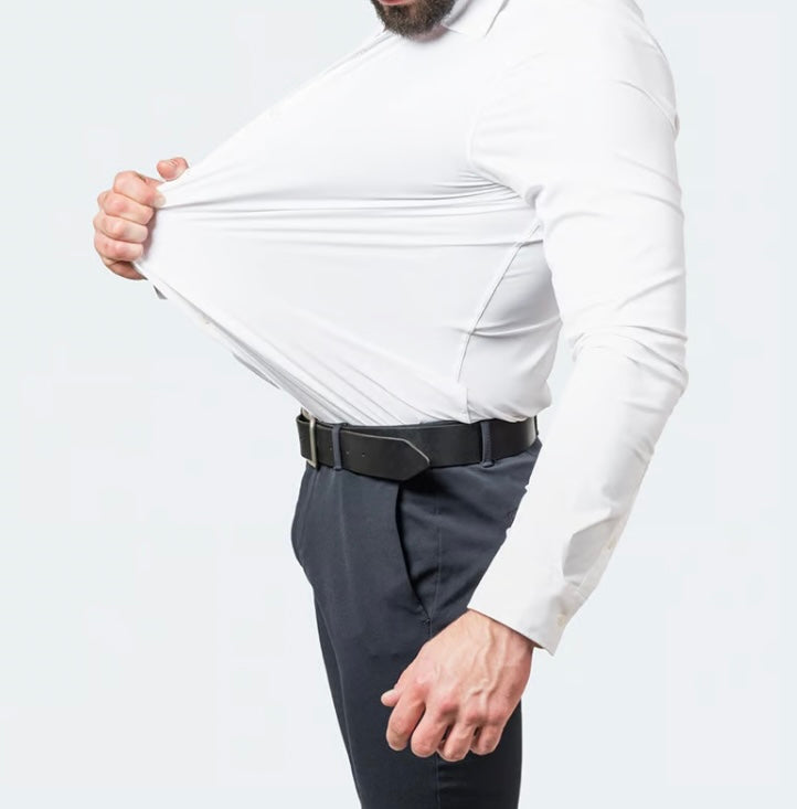 Men's Super Stretchy Quick-Drying Breathable Dress Shirt image 2