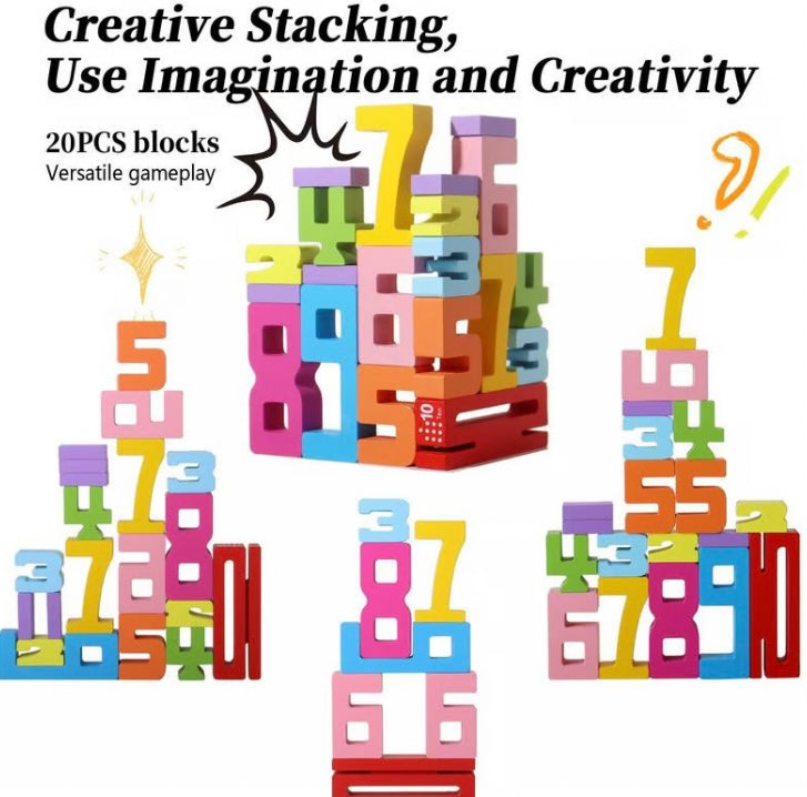 Wooden Number Building Block image 1