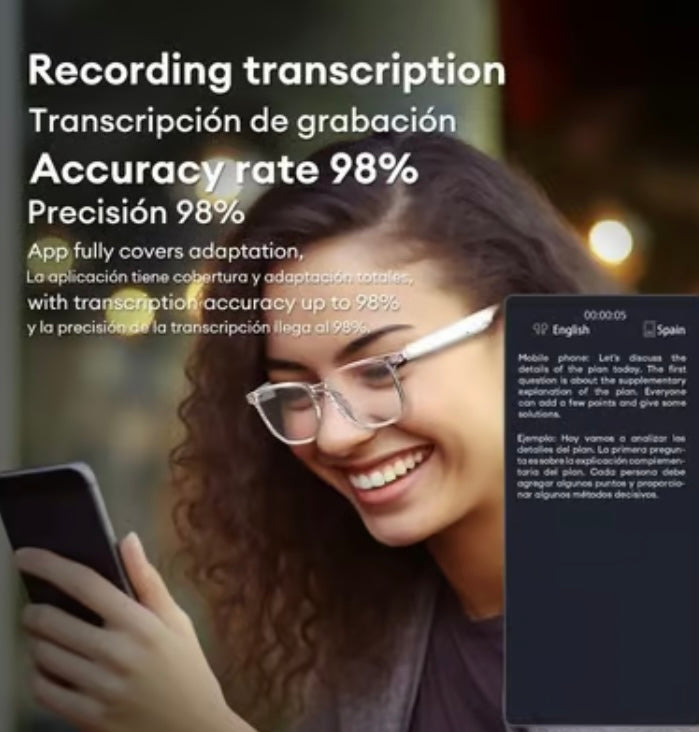 HY-C8 AI Wireless Bluetooth Translation Glasses image 4