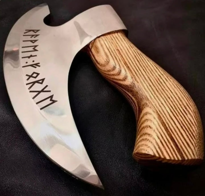 Viking Hatchet Handmade Pizza Cutting Axe image 1