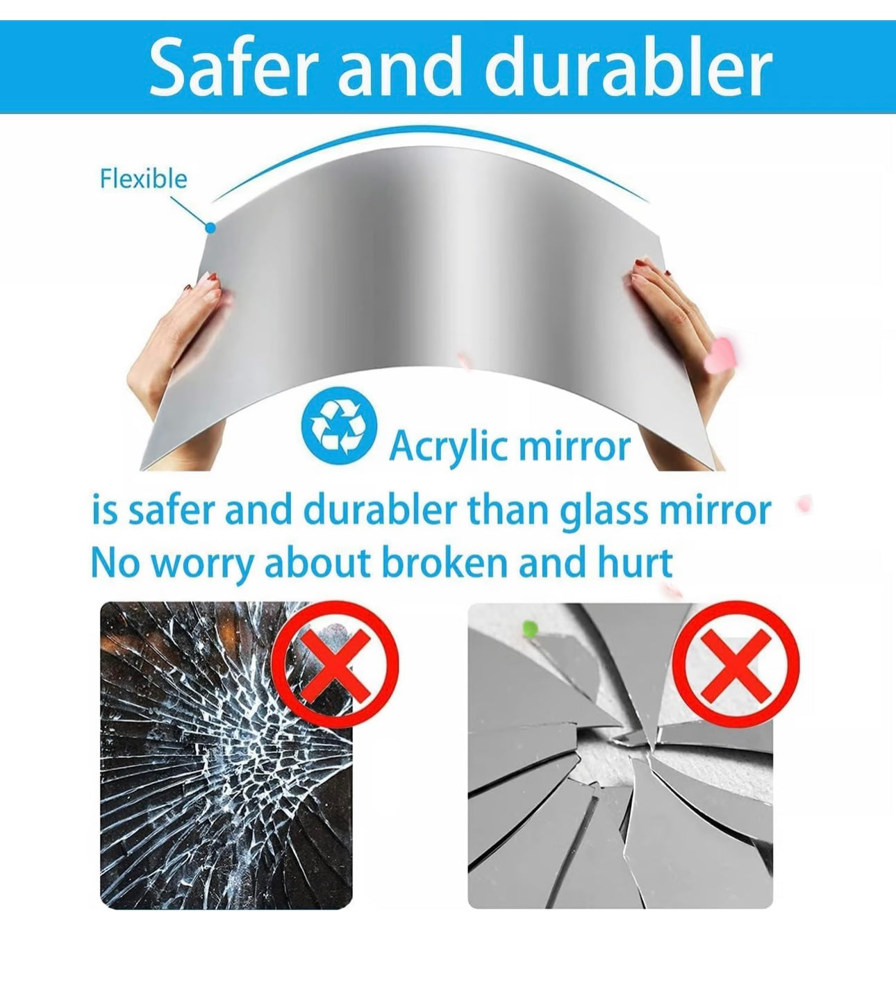 Self Adhesive Mirrors Sheets image 5