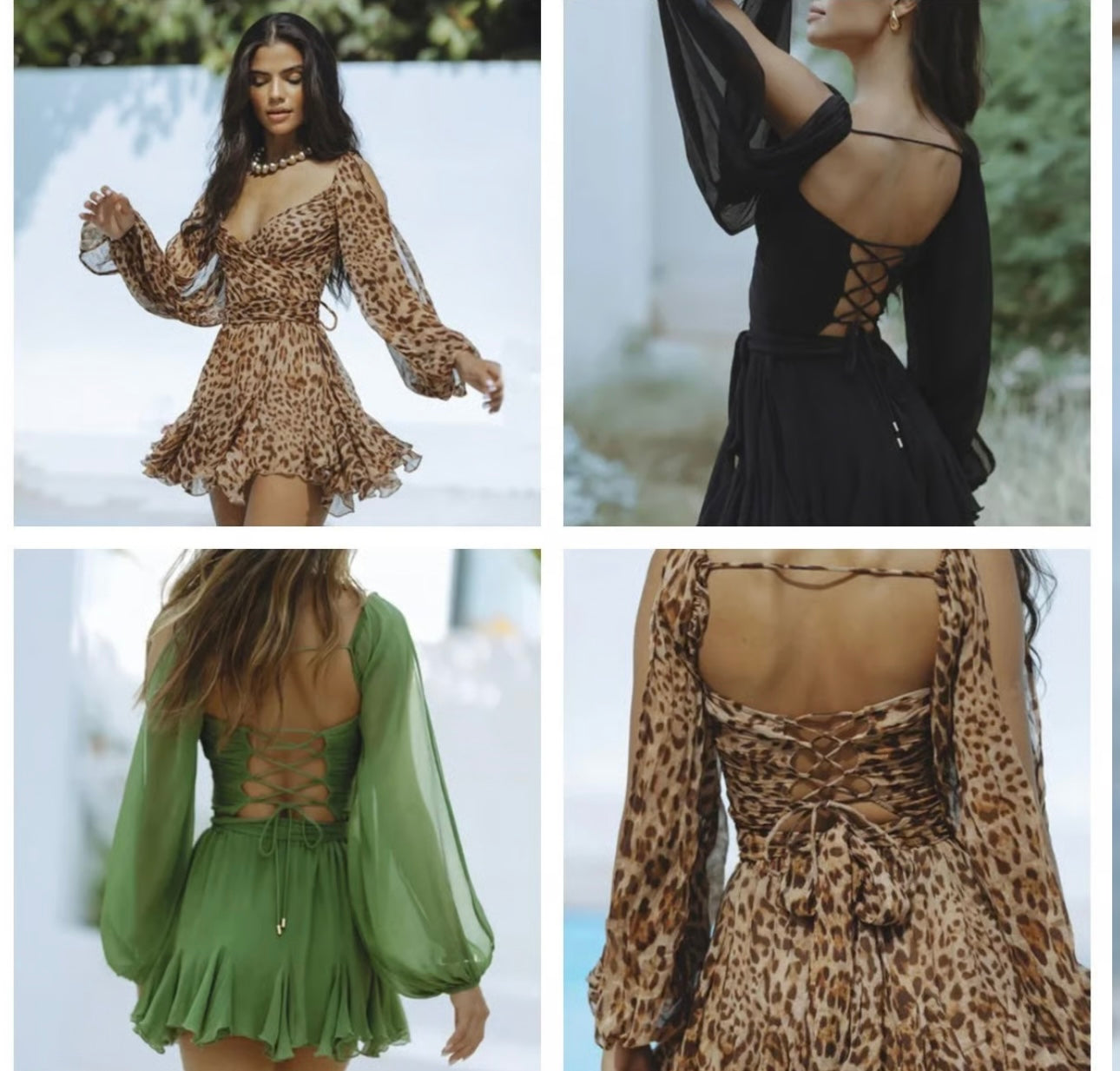 V-neck off-the-shoulder Dress image 1