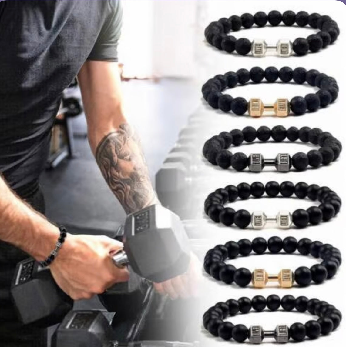 Dumbbell Fitness Bracelet, The Symbol Of Fitness Enthusiasts image 0