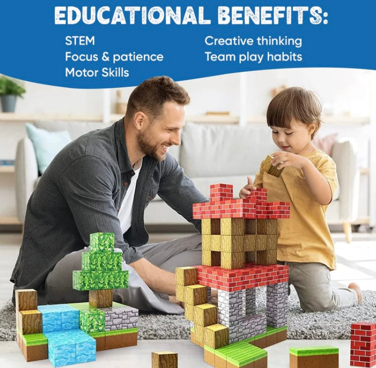 STEM Learning Magnetic Building Blocks image 1