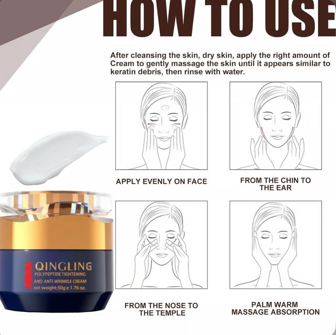 Qinglin Polypertide Tightening and Anti-Wrinkle Cream image 2
