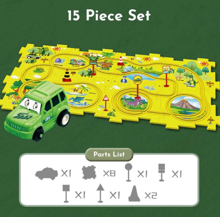 PuzzleRacer™ Kids Car Track Set image 1