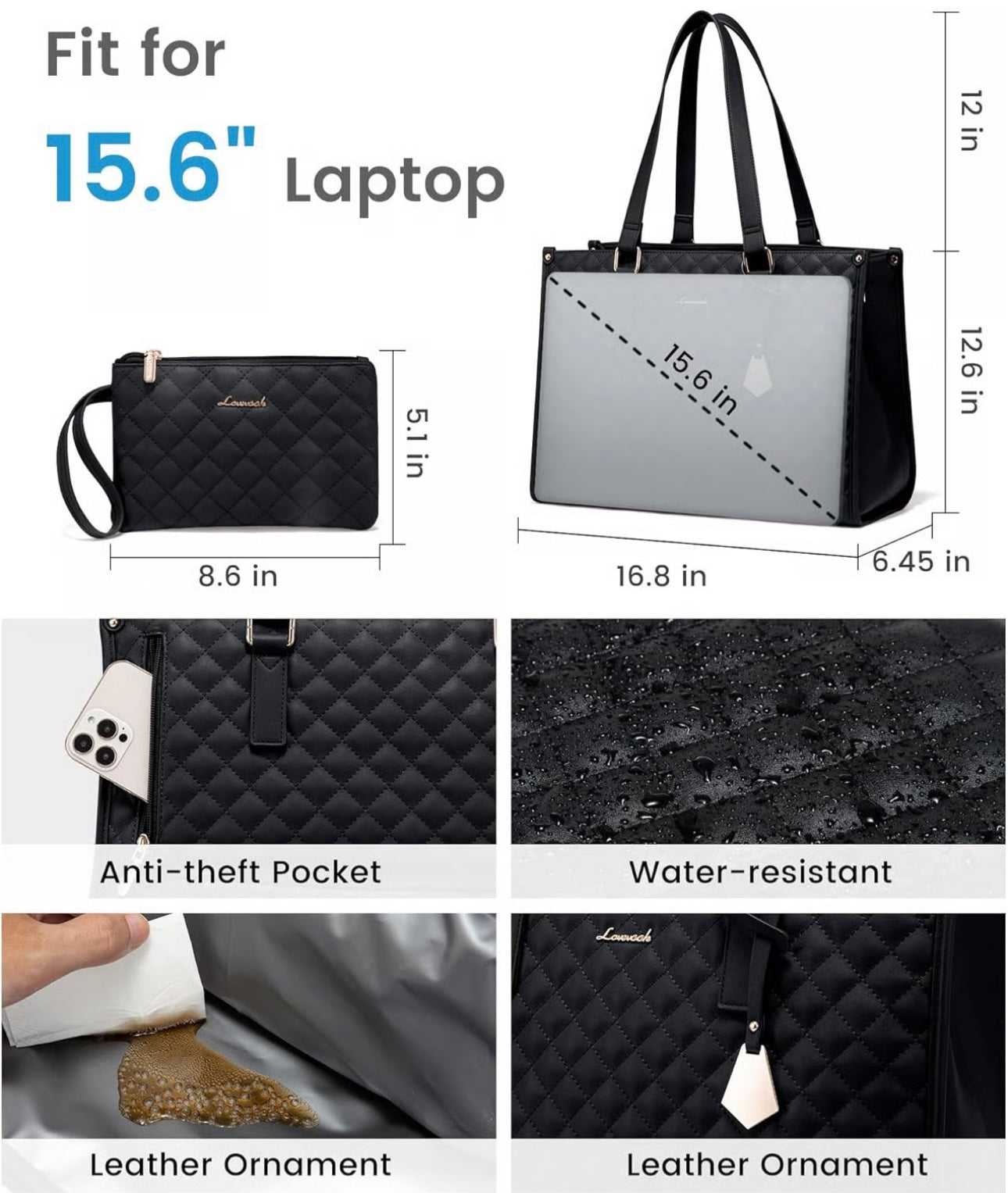 3 in 1 Lunch Tote Bag for Women image 1