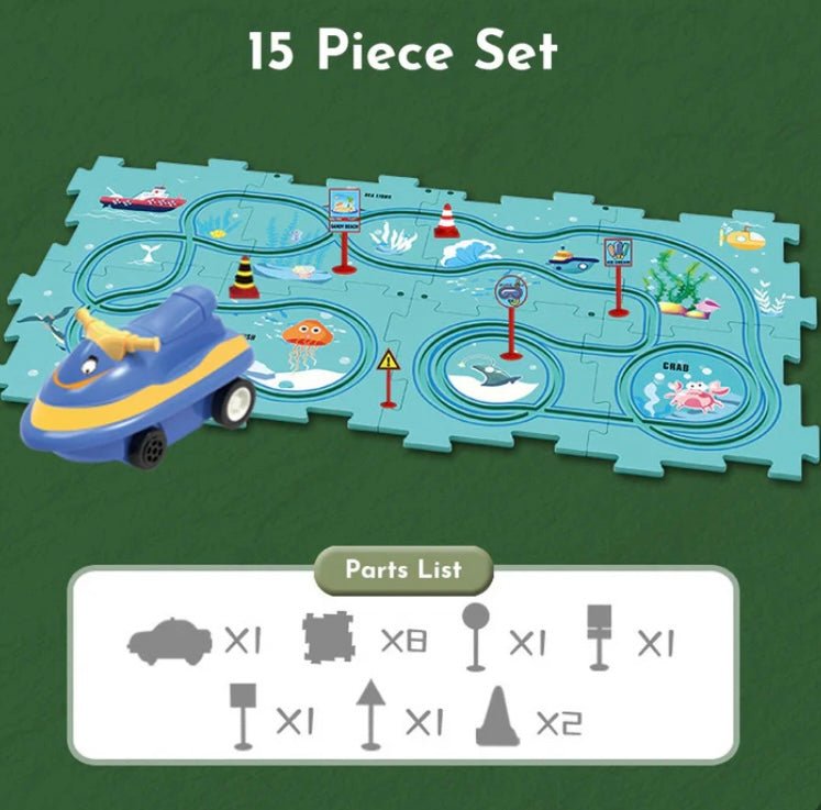 PuzzleRacer™ Kids Car Track Set image 2
