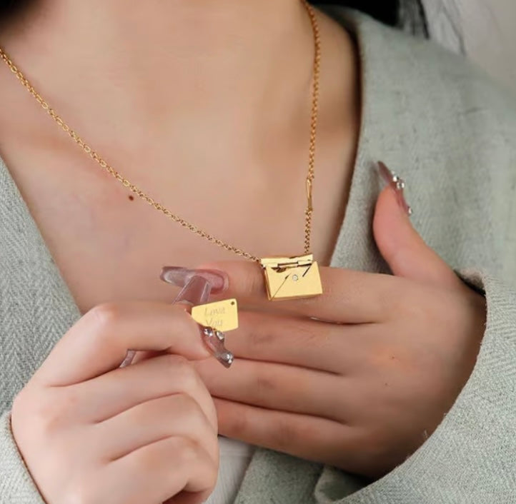 ✉️ "Love Letter" Necklace Gift Set image 0