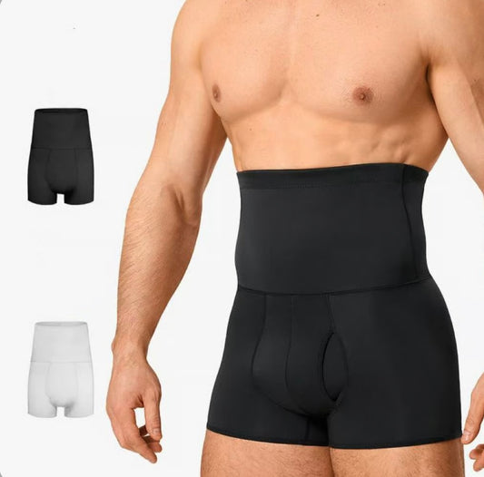 Men's High Waist Shapewear Boxer Briefs image 0