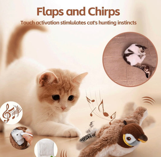 Interactive Chirping Bird Cat Toy image 0