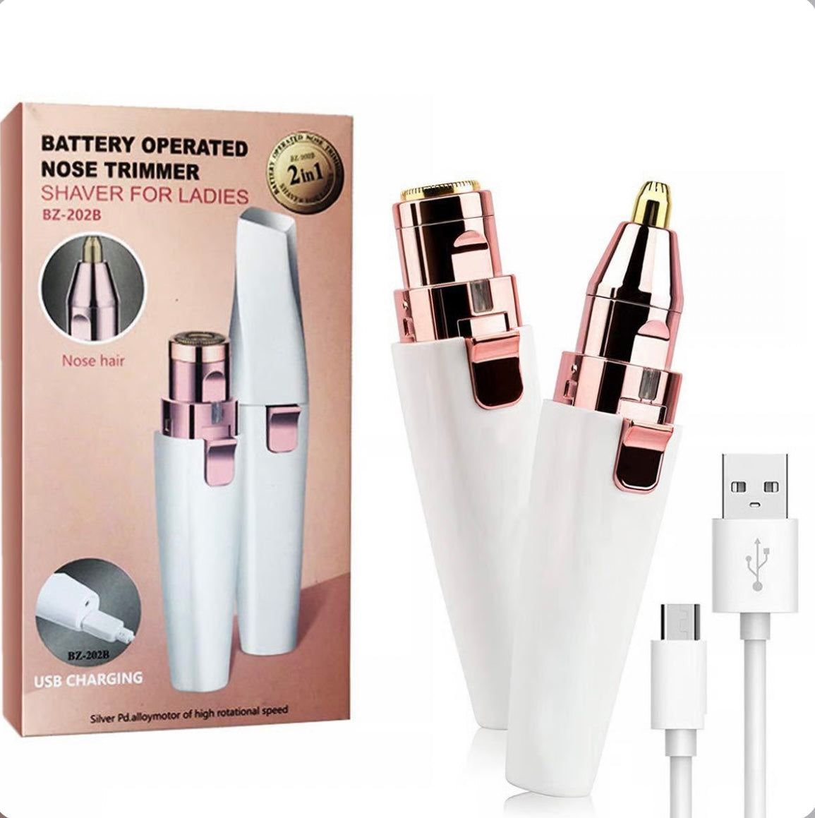 2-in-1 Women's Eyebrow and Facial Hair Removal Device  image 0