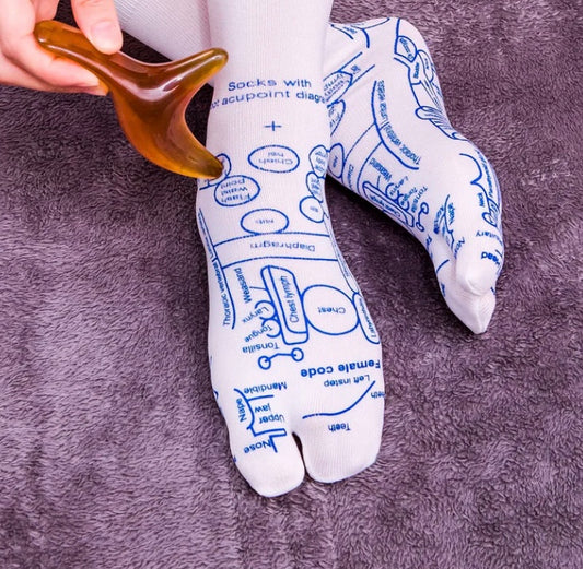 Reflexology Socks + Massage Sticks image 0