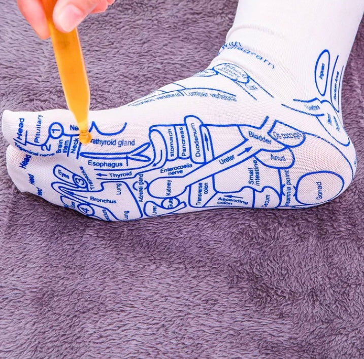 Reflexology Socks + Massage Sticks image 1