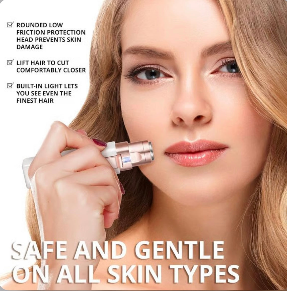 2-in-1 Women's Eyebrow and Facial Hair Removal Device  image 1