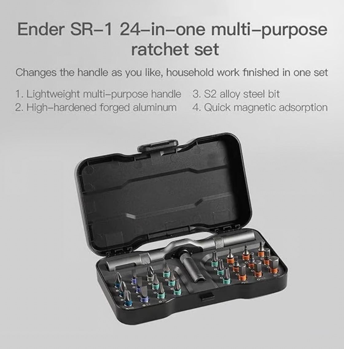 24 In 1 Ratchet Screwdriver Tool Kits image 0