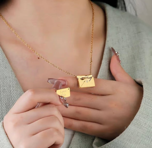 ✉️ "Love Letter" Necklace Gift Set image 0